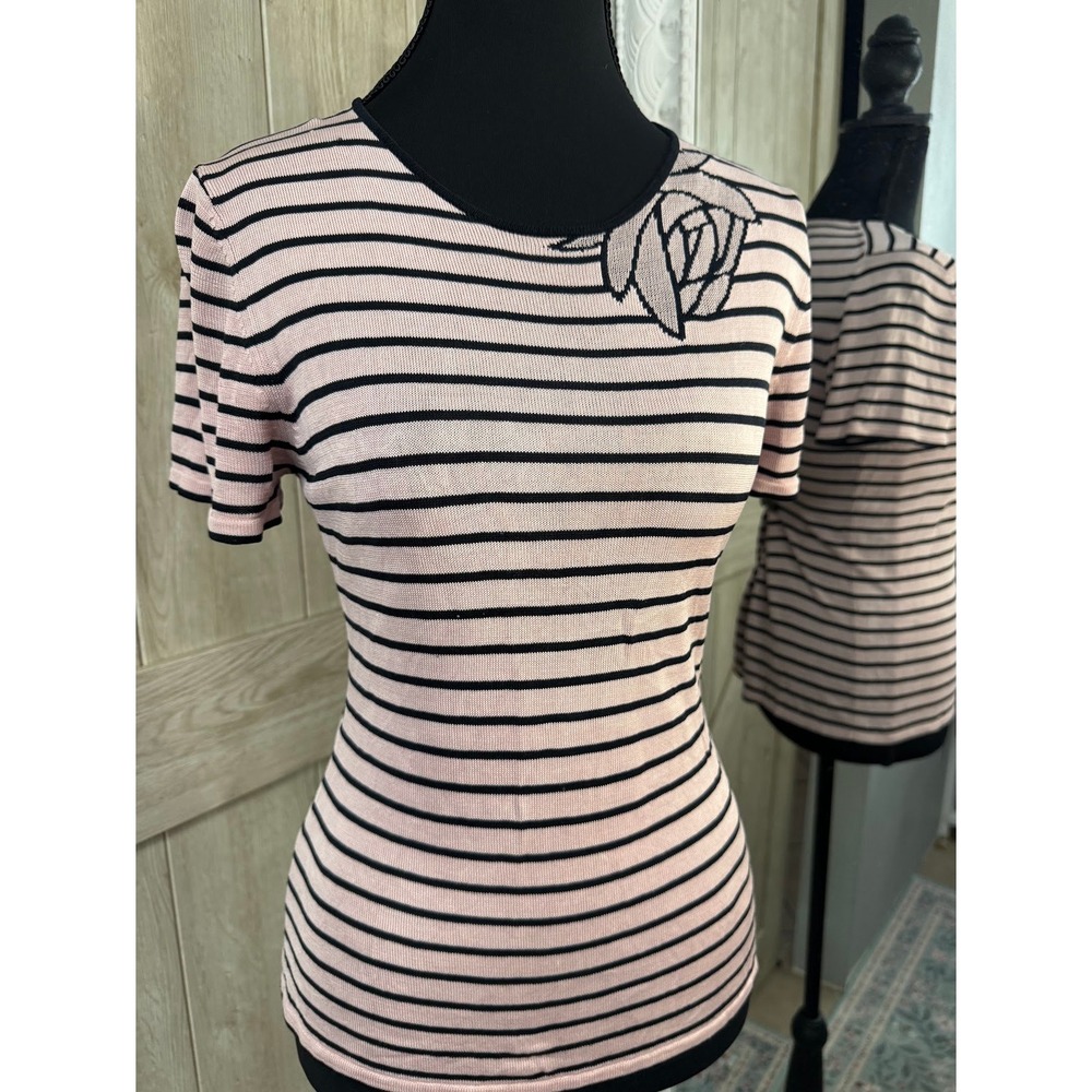 Vintage Belford for Neiman Marcus Striped Knit Top - Medium